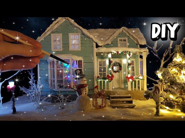 How to make Christmas House from cardboard / DIY