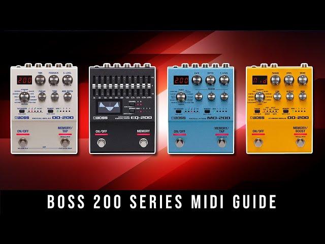 Boss 200 Series MIDI Guide