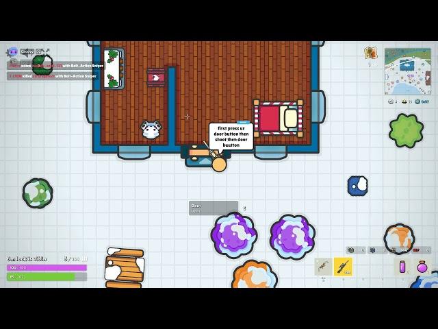 HOW TO DOOR FLICK IN *ZOMBS ROYALE.IO*