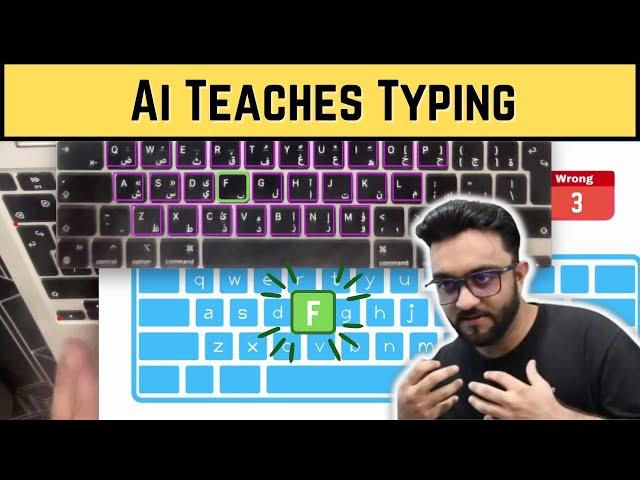 AI Typing Tutor using Opencv Python | Computer Vision