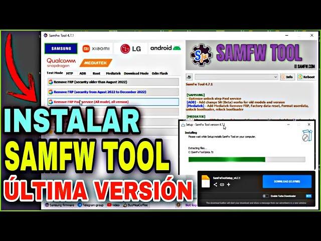 Descargar E Instalar SAMFW FRP TOOL / ULTIMA VERSION