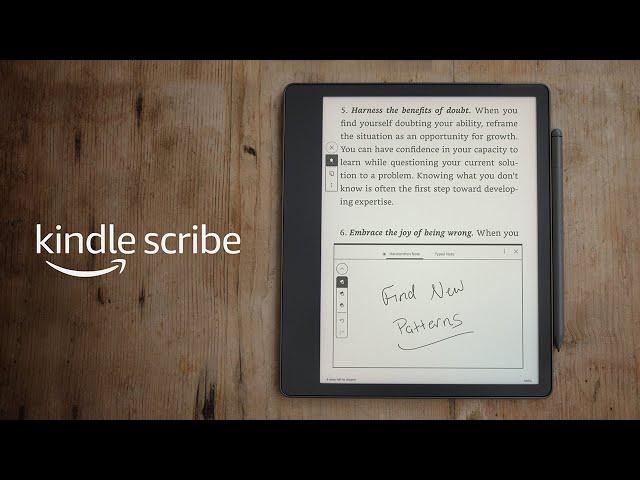 Make notes as you read with Kindle Scribe