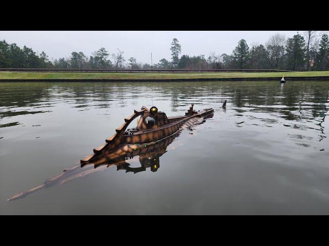 The RCSubGuy Prepares to Go 20,000 Leagues with a Scratchbuilt 70 inch long RC Nautilus!