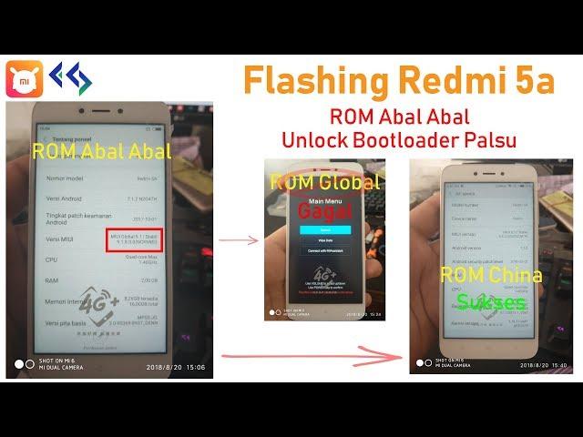 Cara Flashing Redmi 5a Rom Abal Abal Unlock Bootloader Palsu