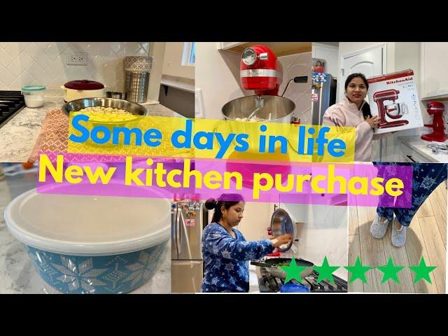 ⭐️NEW VLOG: SOME DAYS IN LIFE+NEW KITCHEN PURCHASE,Indian mom Vlogger in USA,Hope you Relate,H4wife