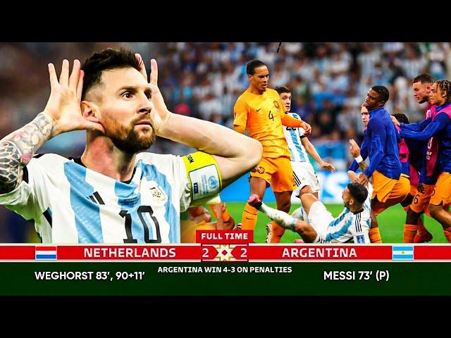 ARGENTINA vs NETHERLANDS  Qatar 2022  HIGHLIGHTS and GOALS + PENALTIES