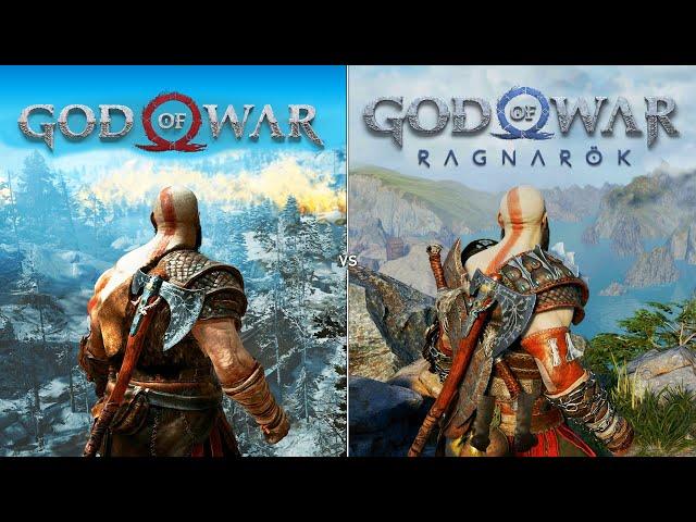 God of War vs God of War Ragnarok | Graphics, Physics and Details Comparison