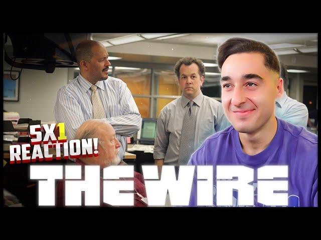 Film Student Watches THE WIRE s5ep1 for the FIRST TIME 'More with Less' Reaction!