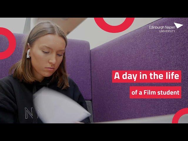 A day in the life | #EdNapier film student 