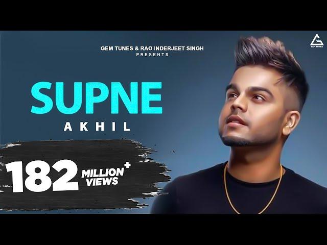 Supne (Official Video) | Akhil | Tanvi Nagi | Punjabi Song