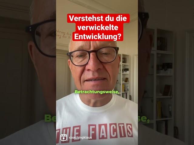 Keine Entwicklung ohne Verwicklung! #coachingklaus #businesscoach #familiencoach #lifecoach #stress