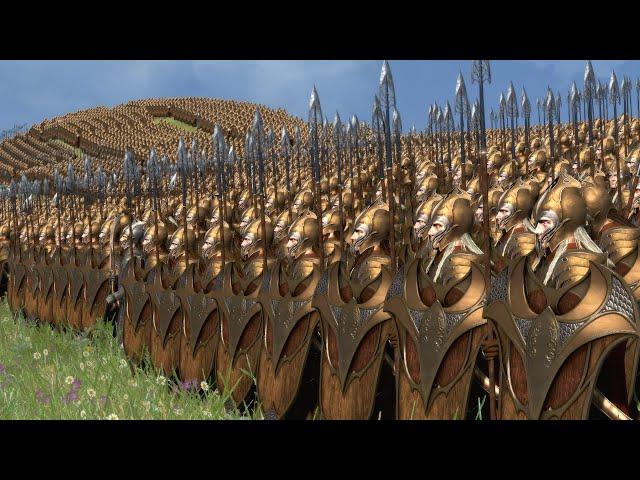 Legolas' Mirkwood Elves Vs. Lurtz' Orc-Horde | 10,000 Unit Lord Of The Rings Cinematic Battle