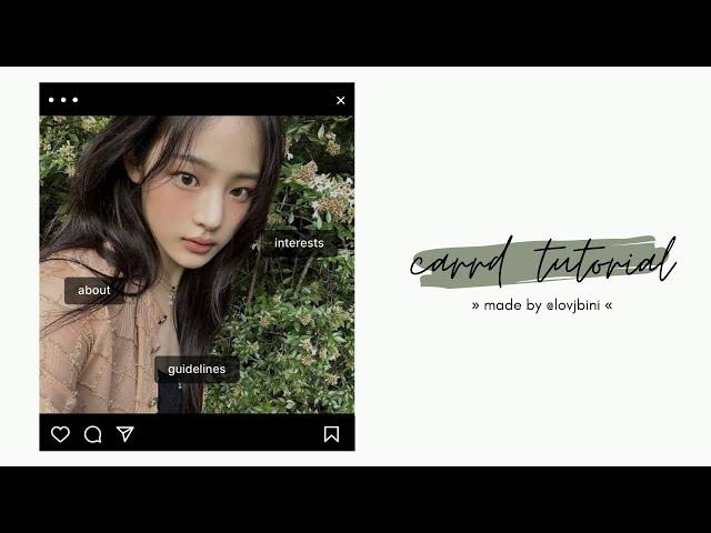 instagram post themed carrd tutorial — © decentbits