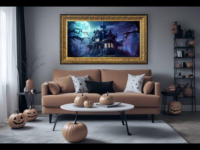 Haunted Mansion Halloween Screensaver - Spooky Ambience for TV