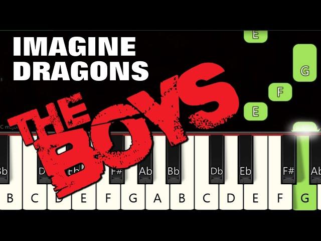 The Boys Meme Song  | Imagine Dragons | Piano tutorial | Piano Notes | Piano Online #pianotimepass