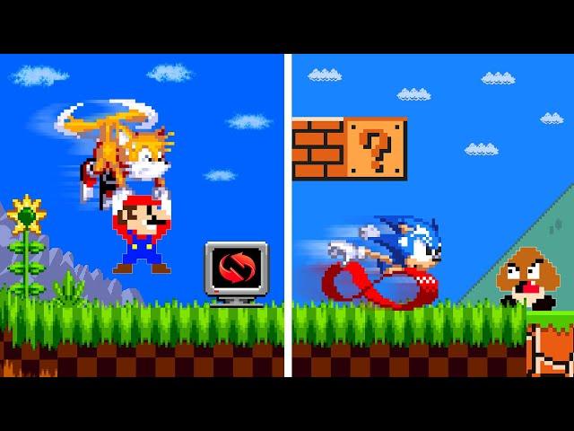 Super Mario Bros. But If Mario and Sonic Switched Places?