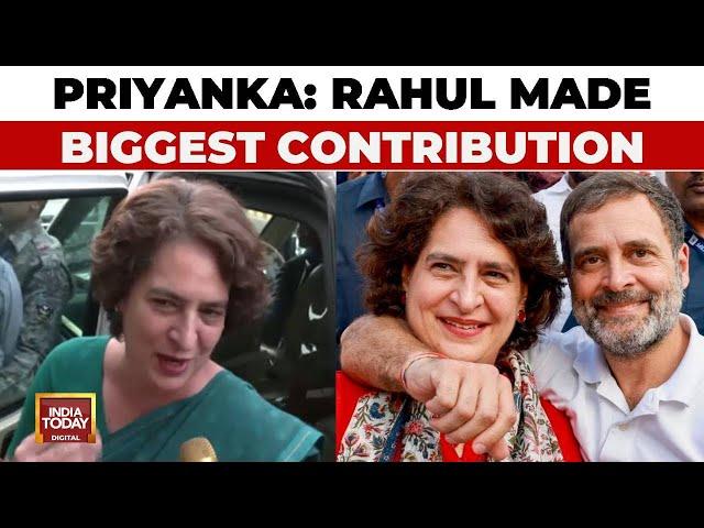 Rahul Made Biggest Contribution: Priyanka Gandhi's Spectacular Victory In Wayanad, Credits Brother