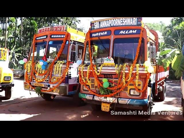 Shri Annapurneshwari Transports Hosanagara | Vehicle Pooja on Navarathri