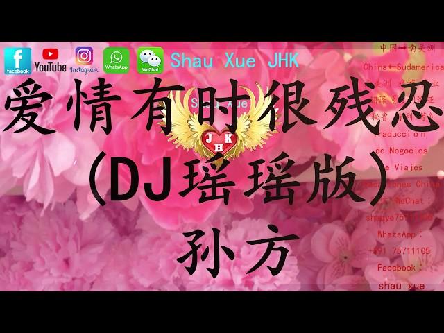 爱情有时很残忍 DJ瑶瑶版 孙方【動態歌詞Lyrics Video】