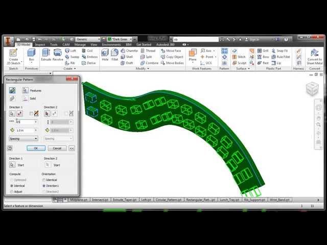 Inventor: Pattern Along a Path