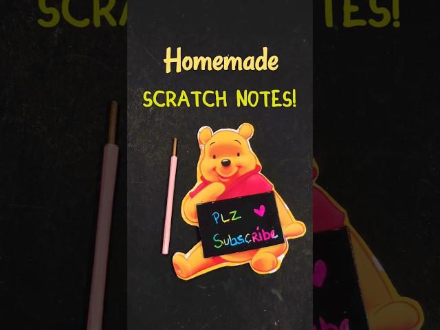 DIY Homemade Scratch Note Board!  #shorts #craft