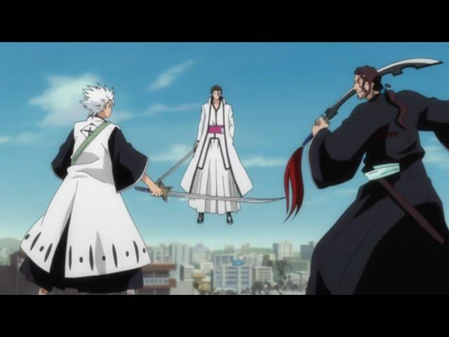 SOSUKE AIZEN VS CAPTAINS & VISOREDS FULL BATTLE