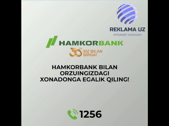 Hamkorbank ipoteka kreditlarini qulay shartlarda taqdim etadi.