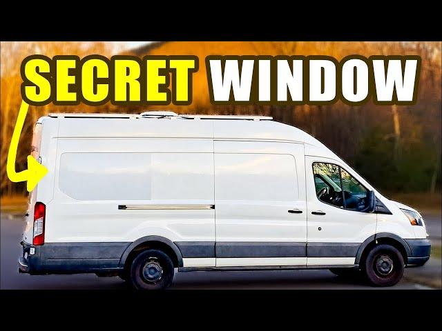 How to Hide a Huge Van Window - STEALTH VANLIFE