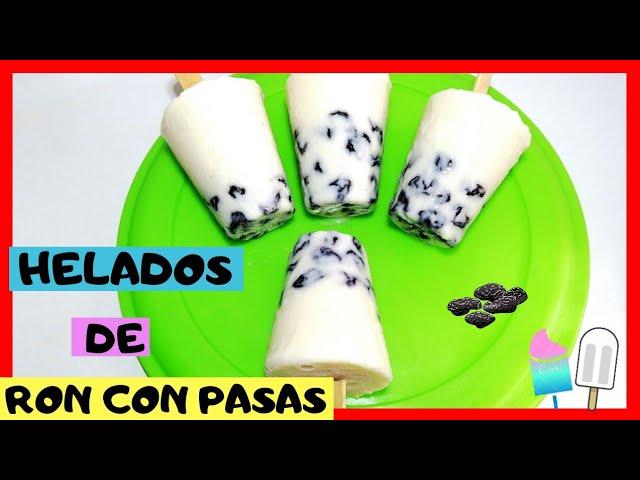 HELADO DE RON CON PASAS/ RON CON PASAS/ HELADOS CASEROS  DE RON CON PASAS/HELADOS CASEROS