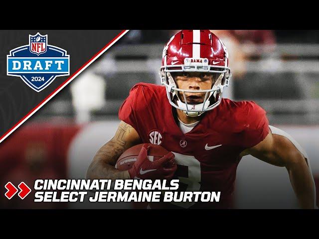 Cincinnati Bengals Select WR Jermaine Burton | 2024 NFL Draft | PFF