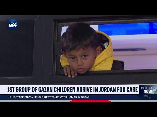 1st group of Gazan kids arrive in Jordan for care