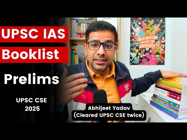 Important Books for UPSC CSE Prelims | Booklist for IAS Exam