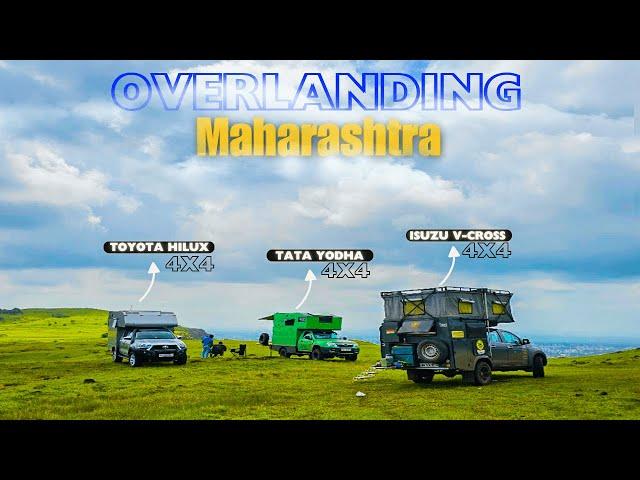 Overlanding Sahyadris Maharashtra | Monsoon Adventure 4x4 Camper Van | Tata Yodha 4×4 | ISUZU  HILUX