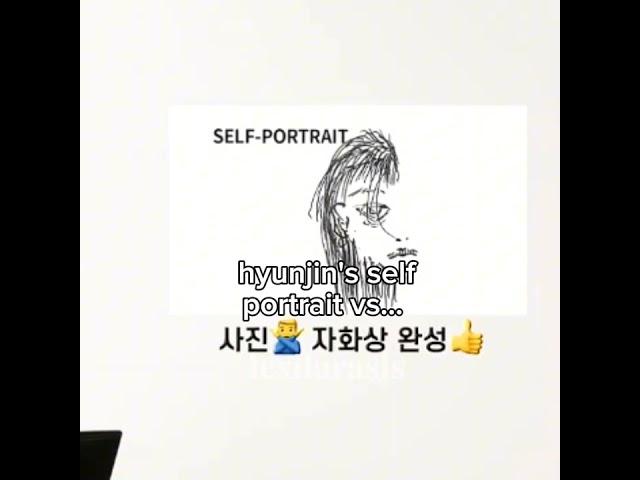 hyunjin self portrait vs felix's#hyunlix #felix #hyunjin #portrait #straykids #skz #edit