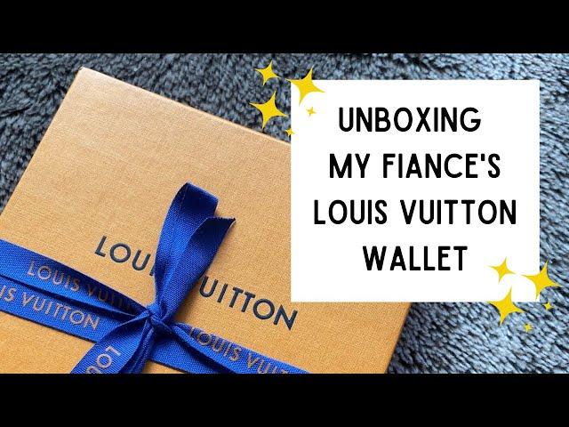 UNBOXING MY FIANCE'S LOUIS VUITTON SLENDER WALLET | Michelle Orgeta