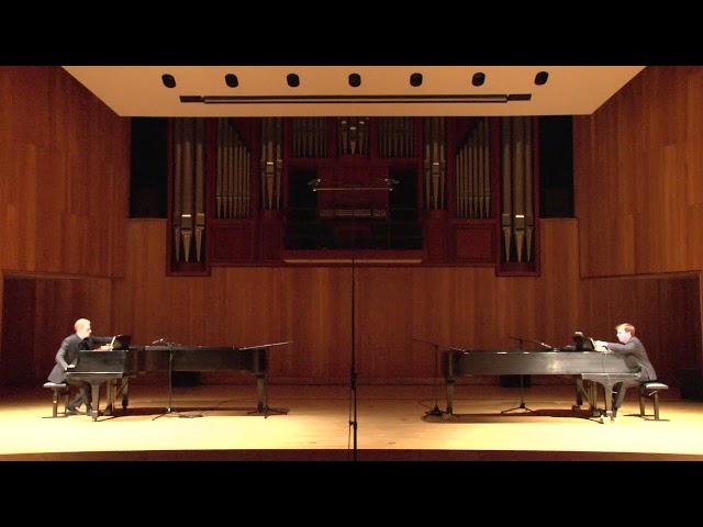 Eric Huebner and Steven Beck perform Stockhausen's Mantra (excerpts)