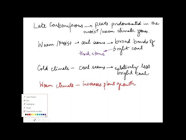 Geological Basis of Coal Formation- Importance of Climate, and Paleogeography