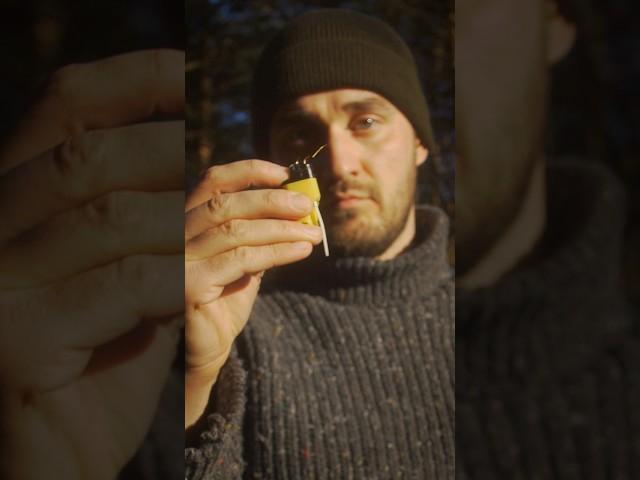 Excellent idea: Fire from a broken Lighter #survival #camping  #outdoors #bushcraft