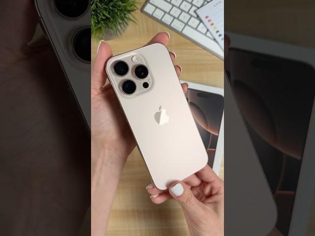 iPhone 16 Pro in Desert Titanium