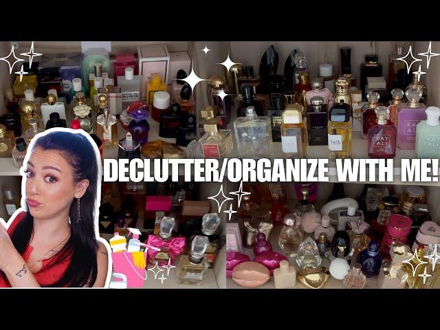 Organize/Declutter my MASSIVE Perfume Collection with me!