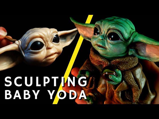 SCULPTING Star Wars BABY YODA  - in Polymer Clay