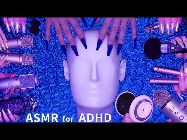 ASMR for ADHD Changing Triggers Every 30 Seconds Scratching , Tapping , Massage & More| No Talking