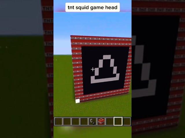 TNT squid game head#minecraft #tnt #shorts