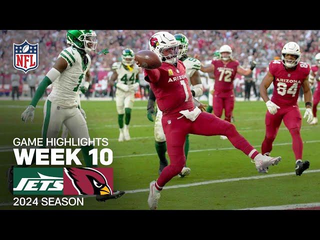 New York Jets vs. Arizona Cardinals Game Highlights | NFL 2024 Season Week 10