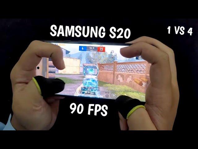 SAMSUNG S20 - 90 FPS | 4-FINGERS CLAW PUBG HANDCAM GAMEPLAY