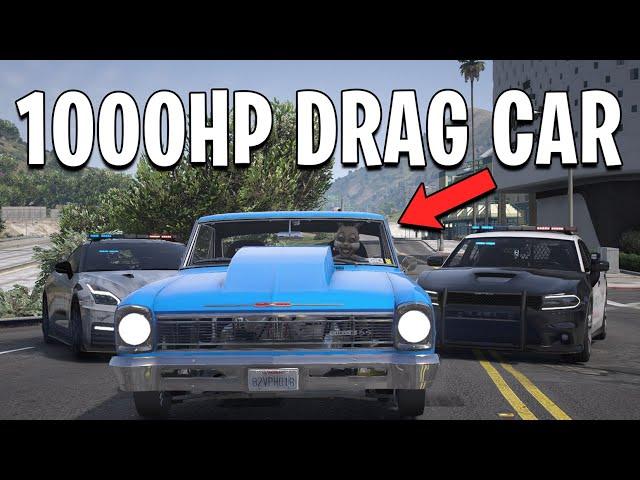 I Became A Getaway Driver In A 1000HP Drag Car on GTA 5 RP