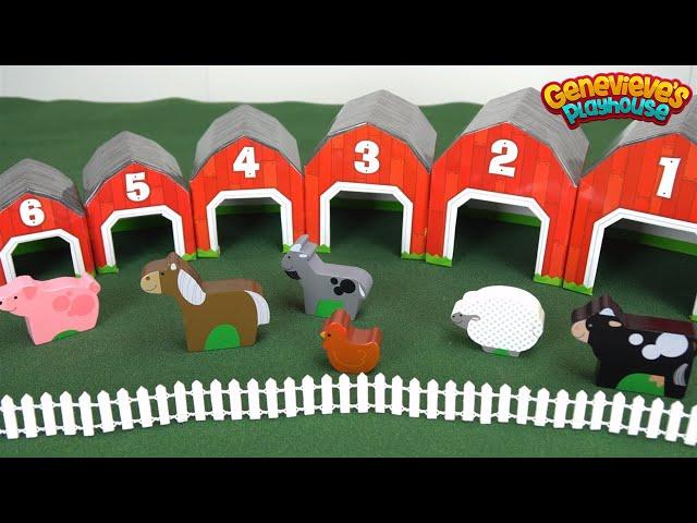 Teach Toddlers Farm Animal Names with Stackable Toy Barns!