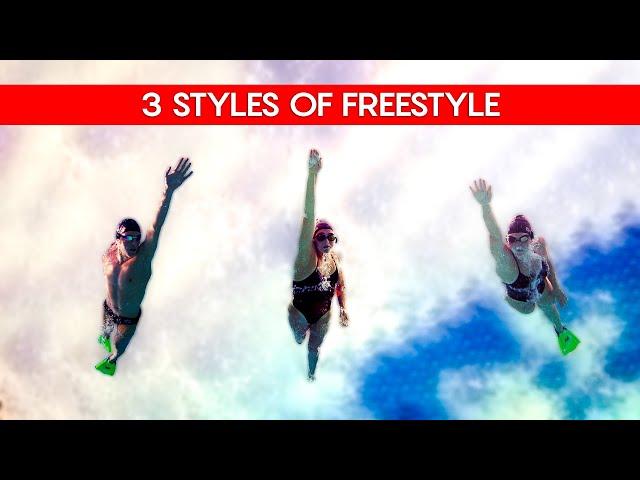 Freestyle Swimming Technique - 3 Styles of Freestyle