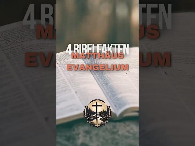  4 spannende Fakten über das Matthäus-Evangelium! #bibel #bibelverse #christentum #jesuschristus