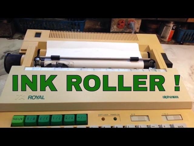 Royal Alpha 100 Electronic Ink Roller Style Typewriter, Short Demo, Daisy/Printwheel